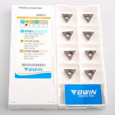 Tpmh 090304 CNC Carbide Inserts Fast Feed Carbide Lathe Inserts