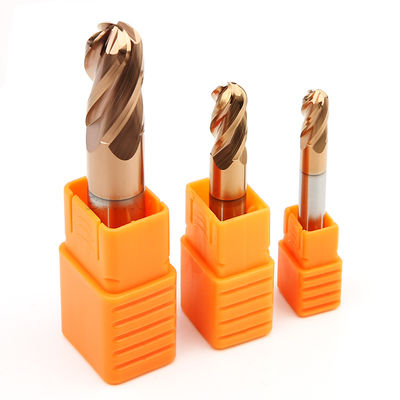 HRC55 R4 Solid Carbide Ball Nose End Mills Round Milling Cutters