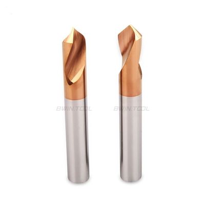 HRC55 D10 Tungsten Carbide Drill Bits Nc Spot Drill For Point Machine Tools
