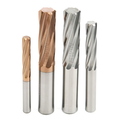 Tungsten Carbide 6 Flute Spiral Flute Reamer CNC Thread Reamer For Aluminum