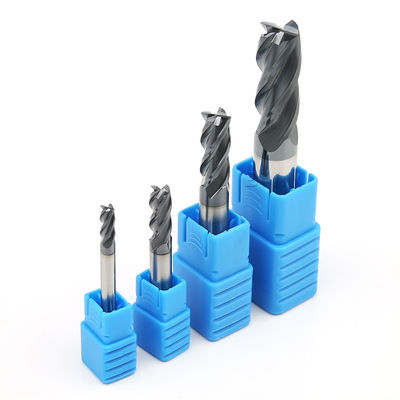 HRC45 4 Flutes Square End Mill Flat Milling Cutter For Stainless Steel