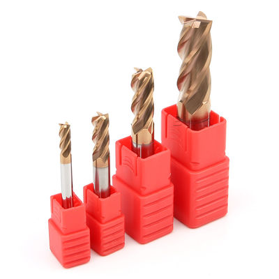 High Performance HRC55 Dia 12mm 4 Flutes Square End Mill For Steel Cast Iron