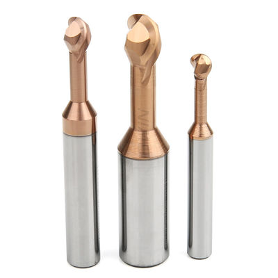 Fast Feeding HRC55 Nano Cemented Carbide Lollipop End Mill Cutter For The CNC Machine