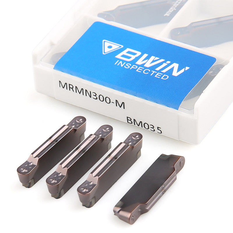 Mrmn 200 Tungsten Carbide Inserts 6mm Face Grooving Insert In Cast Iron Machine