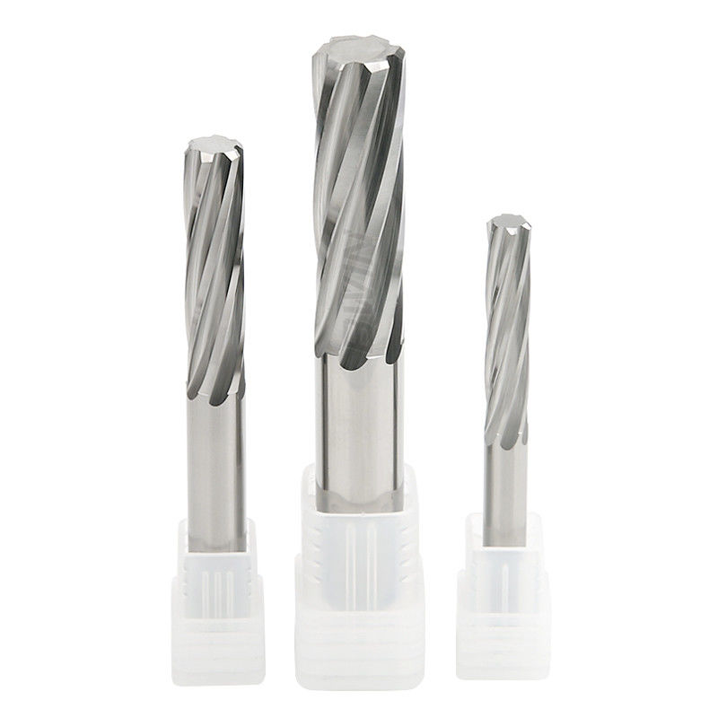 Tungsten Carbide 6 Flute Spiral Flute Reamer CNC Thread Reamer For Aluminum